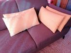 4 kussens 28cmx54cm, Ligne Roset, Ophalen of Verzenden, Gebruikt, Geel, Rechthoekig