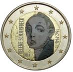 2 euro Finland 2012 Helene Scherfbeck gekleurd, Postzegels en Munten, Munten | Europa | Euromunten, 2 euro, Ophalen of Verzenden