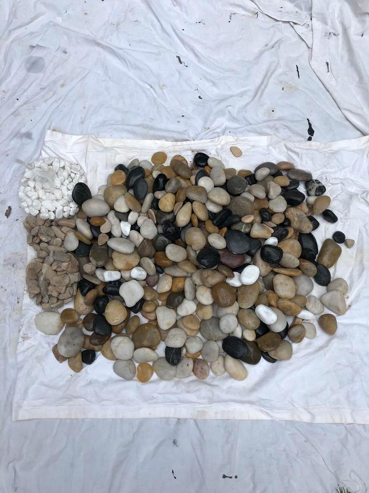 SIERSTENEN STEEN KEIEN VERSCHILLENDE KLEUR, Tuin en Terras, Grind, Keien en Split, Zo goed als nieuw, Beige, Ophalen of Verzenden