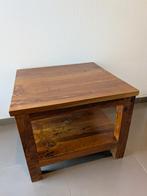 Massief teak salontafeltje, Huis en Inrichting, Tafels | Salontafels, Ophalen, 50 tot 100 cm, 50 tot 100 cm, Zo goed als nieuw