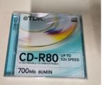 6 TDK CD-R80 (700Mo) 80Min en emballage, CD & DVD, Cassettes audio, Autres genres, Enlèvement, Neuf, dans son emballage, Vierge