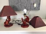 Tafel lampen, Ophalen, Gebruikt, Hout, Design hout