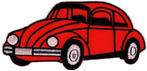 Volkswagen Kever stoffen opstrijk patch embleem #2, Verzamelen, Verzenden, Nieuw