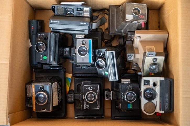 Set van 10 antieke polaroids, Verzamelen, Foto-apparatuur en Filmapparatuur, Fototoestel, 1960 tot 1980, Ophalen of Verzenden