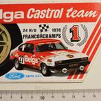 Sticker 1978 Francorchamps 24 HBelga  Castrol Team Ford Capr, Enlèvement ou Envoi, Neuf