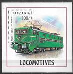 Tanzania 1991 - Yvert blok 140 - Locomotief - Frankrijk (PF), Timbres & Monnaies, Timbres | Afrique, Envoi, Tanzanie, Non oblitéré