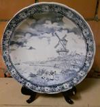 Grote Delft schotel + houder, Antiek en Kunst, Ophalen of Verzenden