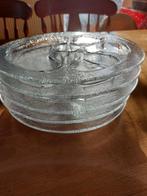 5 PUKEBERG/zweden/textuurglas/borden 15€/vr set van 5, Ophalen of Verzenden