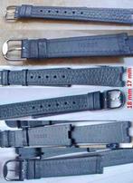 Bracelet Tissot cuir véritable encoche, Rockwatch, 17/18 mm, Verzenden, Nieuw, Grijs, Leer