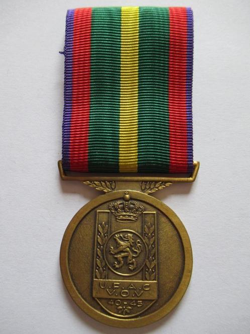 AB-bl - RUFAC bronzen medaille, Verzamelen, Militaria | Algemeen, Landmacht, Lintje, Medaille of Wings, Ophalen of Verzenden