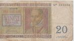 20 Frank Belgie 1950, Postzegels en Munten, Los biljet, Ophalen of Verzenden