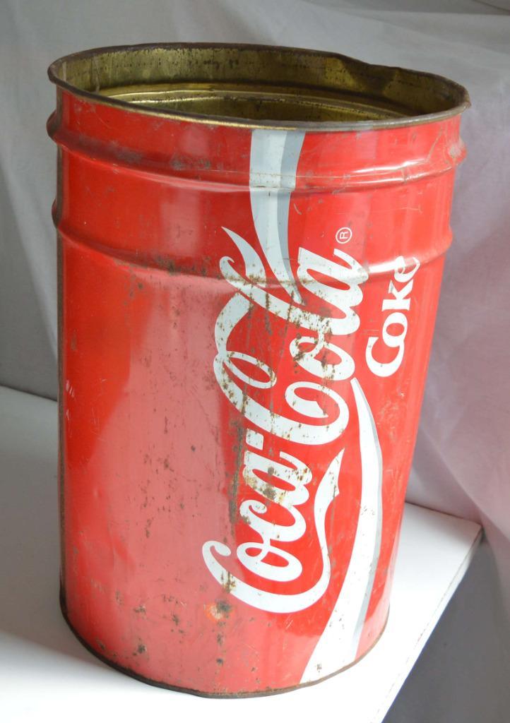 Coca Cola merk blikken container 1989 bac, Verzamelen, Merken en Reclamevoorwerpen, Gebruikt, Overige typen, Ophalen