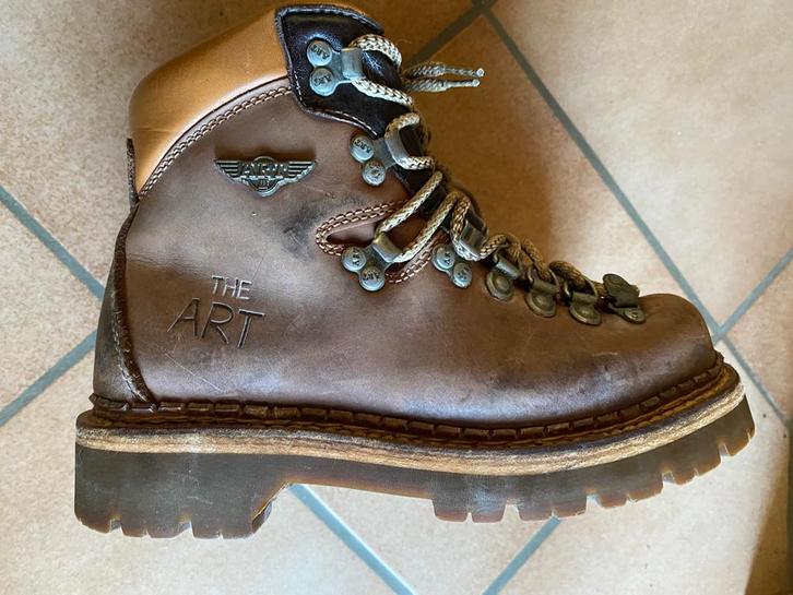 The Art Company boots 36E / 37C bruin leer ZG staat, Kleding | Heren, Schoenen, Gedragen, Veterschoenen, Bruin, Verzenden