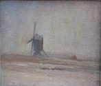 Emiel Boerewaart (1897-1965): Molenlandschap (71 x 65 cm), Ophalen of Verzenden