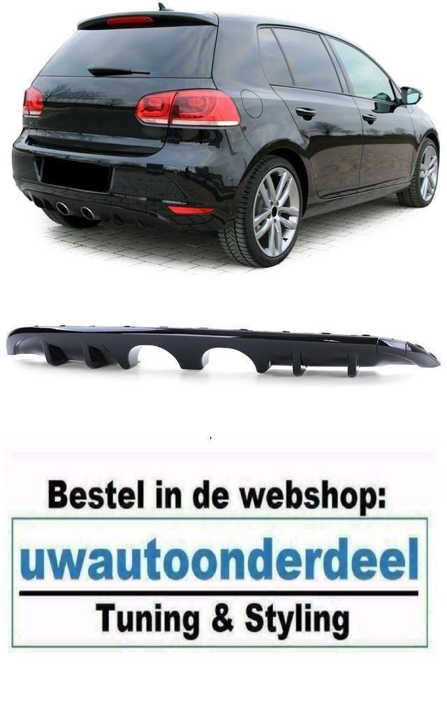 Bumper R20 R32 Look Diffuser glans Zwart Geschikt Voor VW Go, Auto diversen, Tuning en Styling, Verzenden