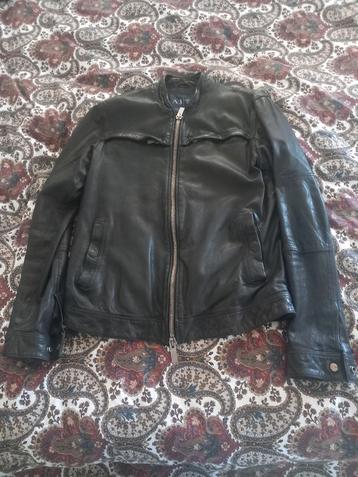 Armani Jeans nieuwe leder jacket m 46 beschikbaar voor biedingen