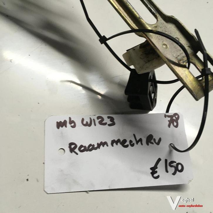 W123 1978  Elektr Raammechanisme  Rechtsvoor met motor, Auto-onderdelen, Ruiten en Toebehoren, Gebruikt, Ophalen of Verzenden