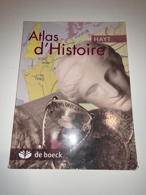 Atlas d’histoire - Franz Hayt Ed. De Boeck - en TBE, Livres, Atlas & Cartes géographiques, Utilisé
