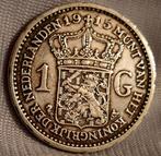 Zilveren gulden 1915 Wilhelmina/ Nederland, Ophalen of Verzenden