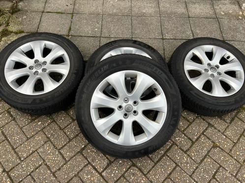 Opel velgen met Michelin winterbanden, Auto-onderdelen, Banden en Velgen, Banden en Velgen, Winterbanden, 17 inch, 215 mm, Ophalen