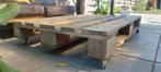 Tuintafel van Europalet met wieltjes (120x80x21), Ophalen, Gebruikt