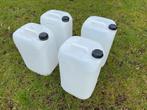 Bidons 20 -25 L , doorzichtig en proper, Ophalen, Zo goed als nieuw