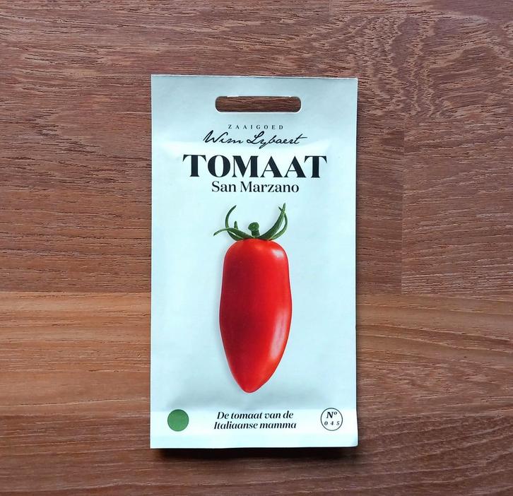 Graines de tomates San Marzano (Wim Lybaert), Jardin & Terrasse, Bulbes & Semences, Graine, Printemps, Plein soleil, Enlèvement