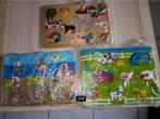 houten speelgoed: puzzels, tractor, treintje, enz.. 1-3€/st, Kinderen en Baby's, Ophalen of Verzenden, Gebruikt