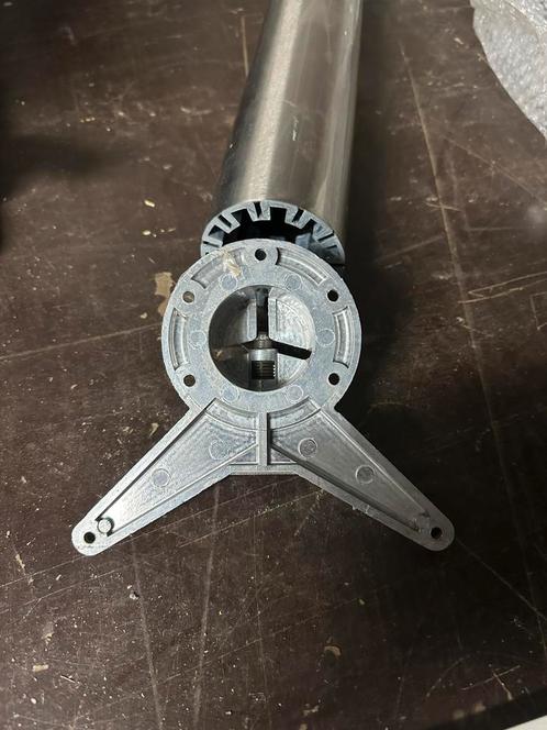 4 ronde tafelpoten 80 mm, verstelbaar 705-735 mm HETTICH, Huis en Inrichting, Tafelonderdelen, Gebruikt, Tafelpoot, 50 tot 100 cm