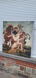 Très grande peinture signée deman 1959 petit accroc, Antiek en Kunst, Ophalen