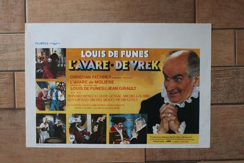 filmaffiche Louis De Funes L'avare 1980 filmposter, Verzamelen, Posters, Zo goed als nieuw, Film en Tv, A1 t/m A3, Rechthoekig Liggend