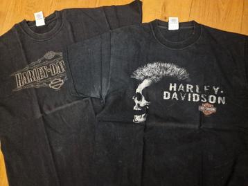 Set van 2 Harley Davidson T-shirts (L), hoofdstad van Europa beschikbaar voor biedingen