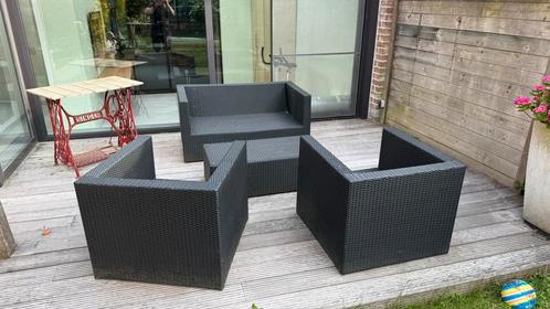 Wicker lounge, Tuin en Terras, Tuinsets en Loungesets, Gebruikt, Wicker, Ophalen