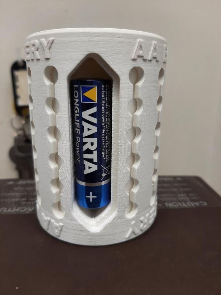 3D Print AA BatterijenHouder, Informatique & Logiciels, 3D Fournitures d'imprimante, Neuf, Enlèvement ou Envoi