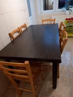 table a manger extensible 260 cm sur 85 cm avec 6 chaise, Maison & Meubles, Salles à manger complètes, Comme neuf, Enlèvement ou Envoi