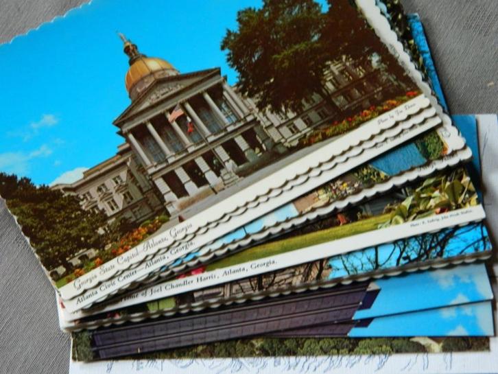 Ansichtkaarten Atlanta Georgië VS, Verzamelen, Postkaarten | Buitenland, Ongelopen, Buiten Europa, 1960 tot 1980, Verzenden