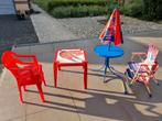Cars stoeltjes en tafel+parasol, Ophalen, Gebruikt