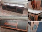 Massief teak tv meubel, Huis en Inrichting, Ophalen, 150 tot 200 cm, Teakhout, Minder dan 100 cm