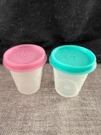 Tupperware 2 kleine plastic potjes met deksel, Huis en Inrichting, Ophalen of Verzenden, Zo goed als nieuw