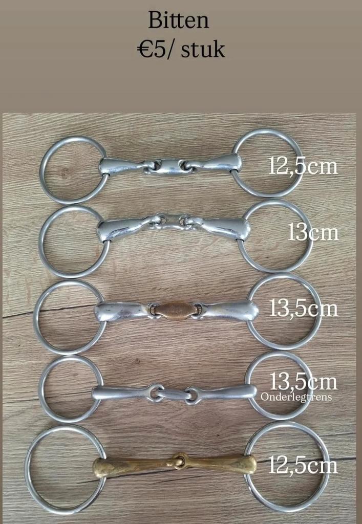Bitten, Dieren en Toebehoren, Paarden en Pony's | Hoofdstellen en Tuigage, Gebruikt, Ophalen of Verzenden