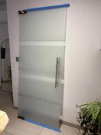 Glazen pivot deur, Doe-het-zelf en Bouw, Ophalen, Gebruikt, 80 tot 100 cm, Binnendeur