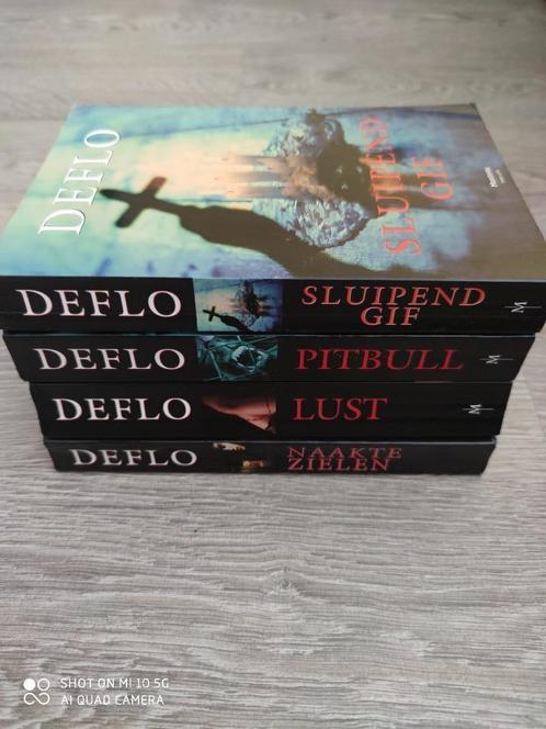 4 Boeken: Deflo, Boeken, Thrillers, Gelezen, België, Ophalen of Verzenden