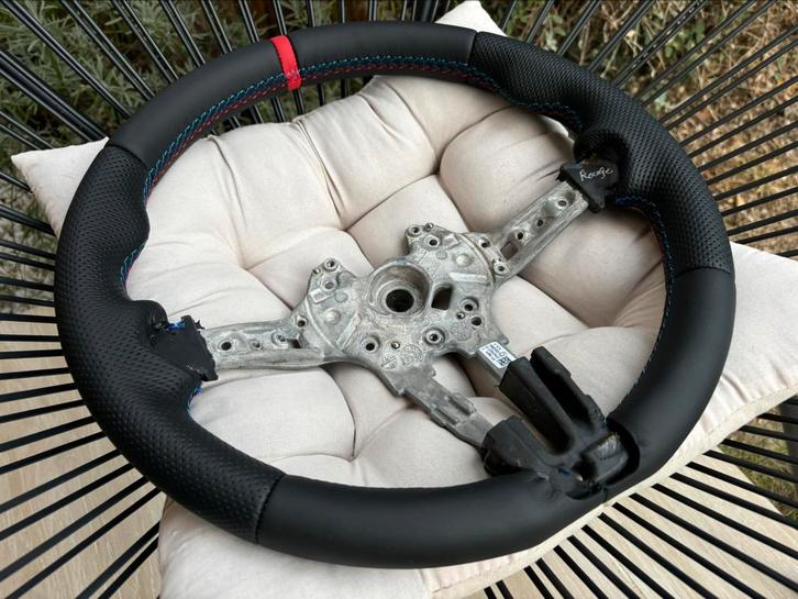 Volant NEUF BMW Pack M Cuir bague rouge Série 1 2 3 4, Auto-onderdelen, Besturing, BMW, Ophalen of Verzenden