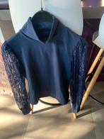 Blauwe pull met kanten mouwen maat m, Maat 38/40 (M), Blauw, Ophalen of Verzenden, Zo goed als nieuw