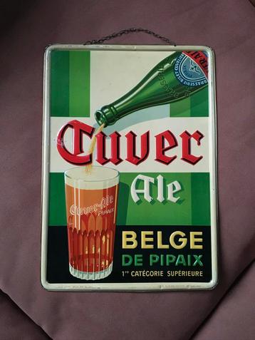 Blikken reclamebord Cuver Ale Belge beschikbaar voor biedingen