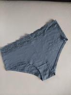 Damesslip in katoen,grijsblauw;maat:XL., Hema, Ophalen of Verzenden, Blauw, Slip