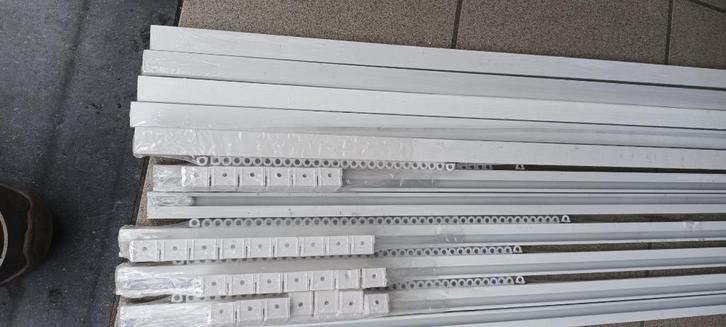 GORDIJNRAILS, Huis en Inrichting, Stoffering | Gordijnen en Lamellen, Nieuw, Wit, Ophalen