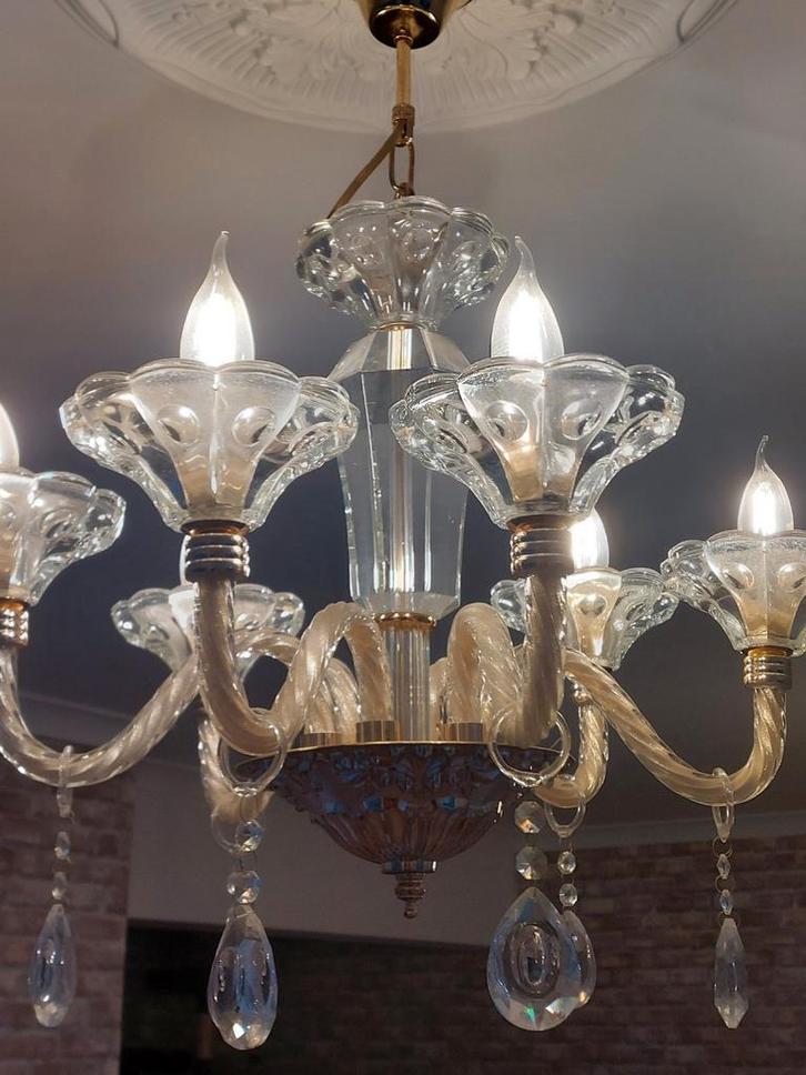 2 kristallen kroonluchters, Huis en Inrichting, Lampen | Kroonluchters, Zo goed als nieuw, Ophalen of Verzenden