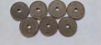 Setje 25 cent Albert 1 frans, Postzegels en Munten, Munten | België, Ophalen of Verzenden, Metaal, Setje