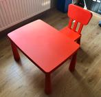 Kindertafeltje + stoel, Ophalen, Gebruikt, Tafel(s) en Stoel(en)